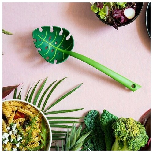 Подарки Ложка-шумовка Тропический лист Монстера 387₽