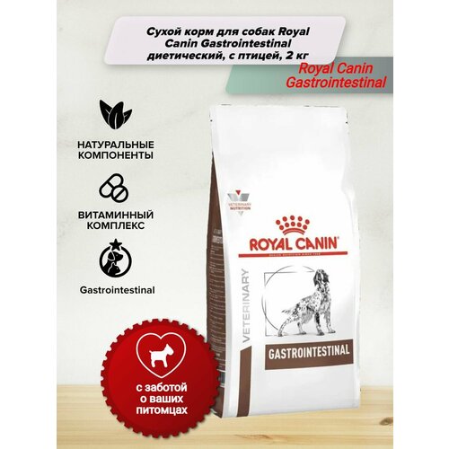 Сухой корм для собак Royal Canin Gastrointestinal диетический, с птицей, 2 кг