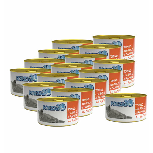 FORZA10 влажный корм для взрослых кошек с тунцом, курицей и папайей. 0,75 гр. х 16 шт.