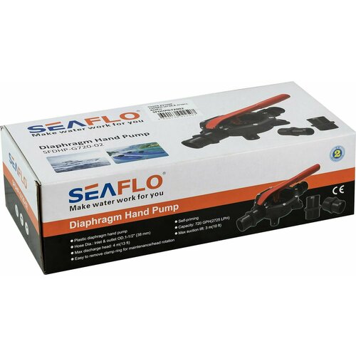 Помпа ручная, 720GPH (2725,5 л/час), SeaFlo SFDHPG72002 комплект ручной помпы для судового унитаза seaflo
