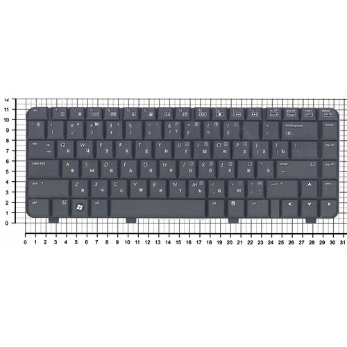 Клавиатура для ноутбука HP 550 черная