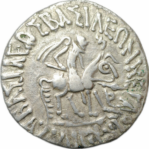Монета Драхма 35 -12 до н. э. Азес II Индо-Скифия (Бактрия)