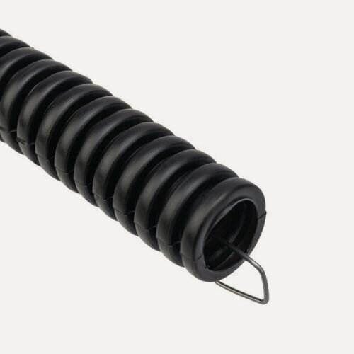 Изображение товара Труба гофрированная Rexant 20 мм из ПНД с зондом, черная (бухта 50 м)