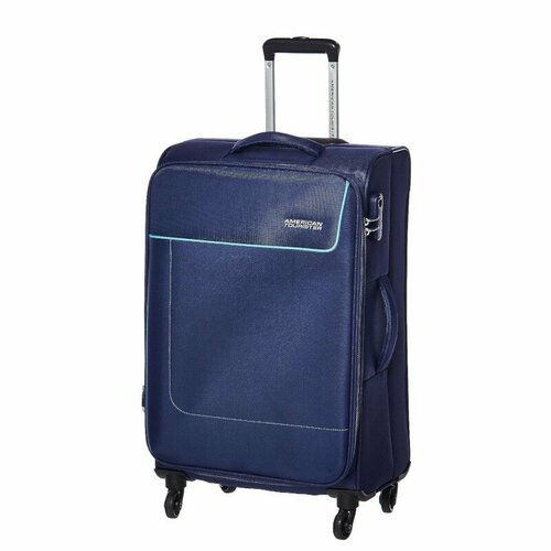 Чемодан American Tourister, 73 л, размер M, синий