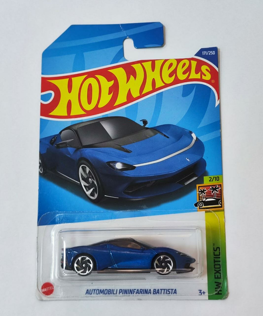 Hot Wheels Машинка базовой коллекции AUTOMOBILI PININFARINA BATTISTA синяя C4982/HCX53