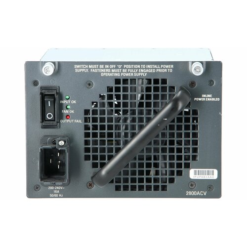 Блок питания Cisco PWR-C45-2800ACV 2800W 200-240V 7500000₽