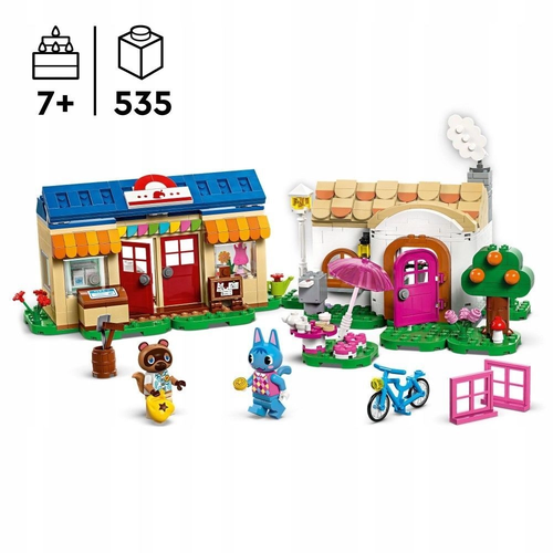 Конструктор LEGO Animal Crossing 77050 Конструктор Уголок Нука и дом Рози animal crossing anime figures cute kawaii animal crossing dream island animal image family portrait set of 16 gifts for children