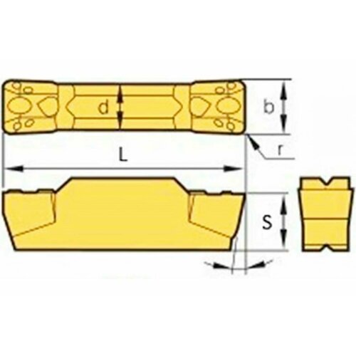 HARDSTONE Пластина отрезная MGMN300-T по стали упак 10 шт 4603312182196