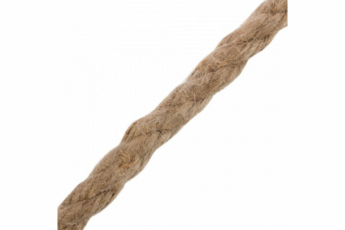Канат крученый джутовый 3 пряди d12 мм 10 м — фото 1