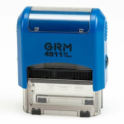 P3 GRM 4911 Автоматическая оснастка для штампа (штамп 38 х 14 мм.), Синий