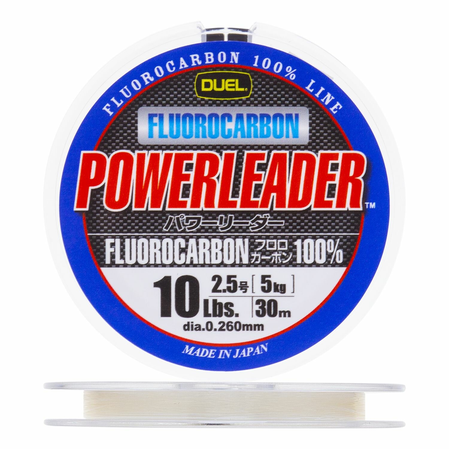 Флюорокарбон Duel Hardcore Powerleader FC Fluorocarbon 100% #2,5 0,260мм 30м (clear)