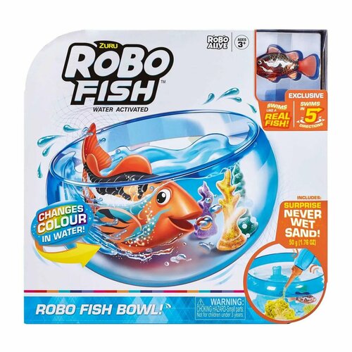 Игрушка Robo Alive Junior Рыбка в аквариуме 7126 ROBO ALIVE JUNIOR игрушка robo alive гигантский питон 7169