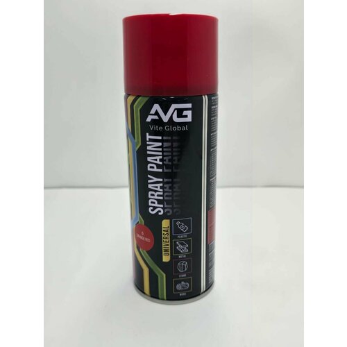 Аэрозольная краска AVG N6 красная Эмаль универсальная 520 мл 12шт 2740₽