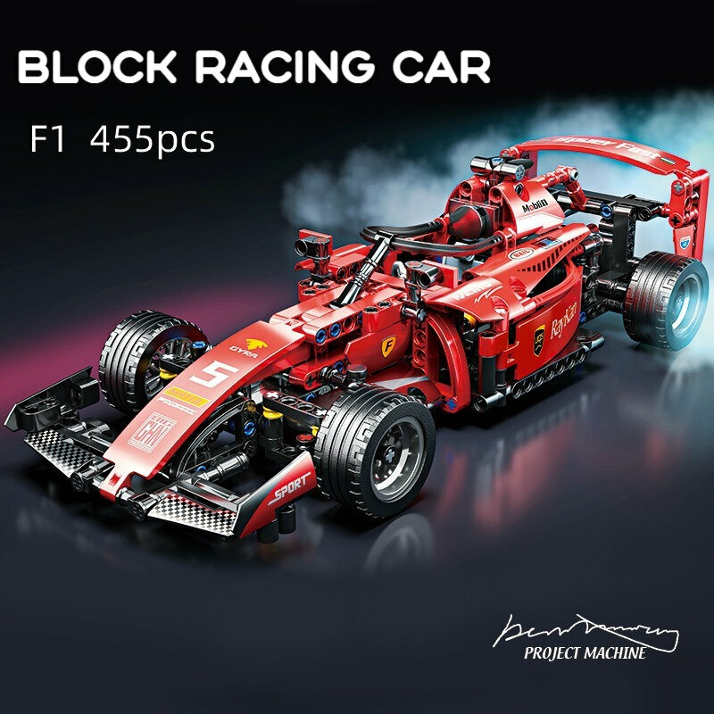 Конструктор Техник набор 400+деталей Красная Формула-1 (technic, модель racing спорткар, лего совместимый, конструктор для мальчиков, большой набор)