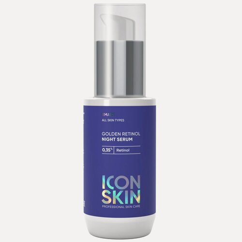 Изображение товара ICON SKIN Ночная сыворотка на основе 0,35% ретинола Golden Retinol, 30 мл