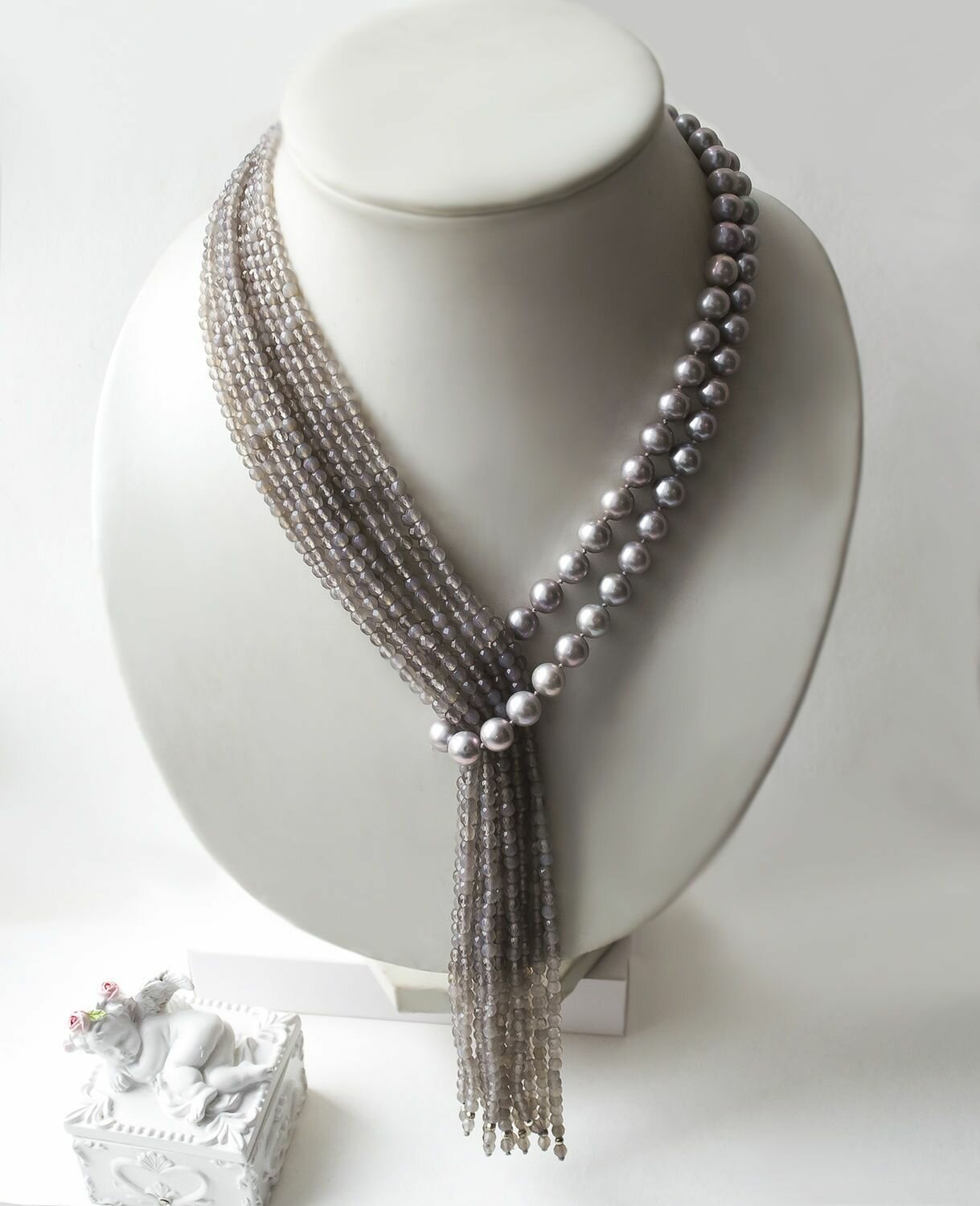 Схема и материалы для плетения ожерелья