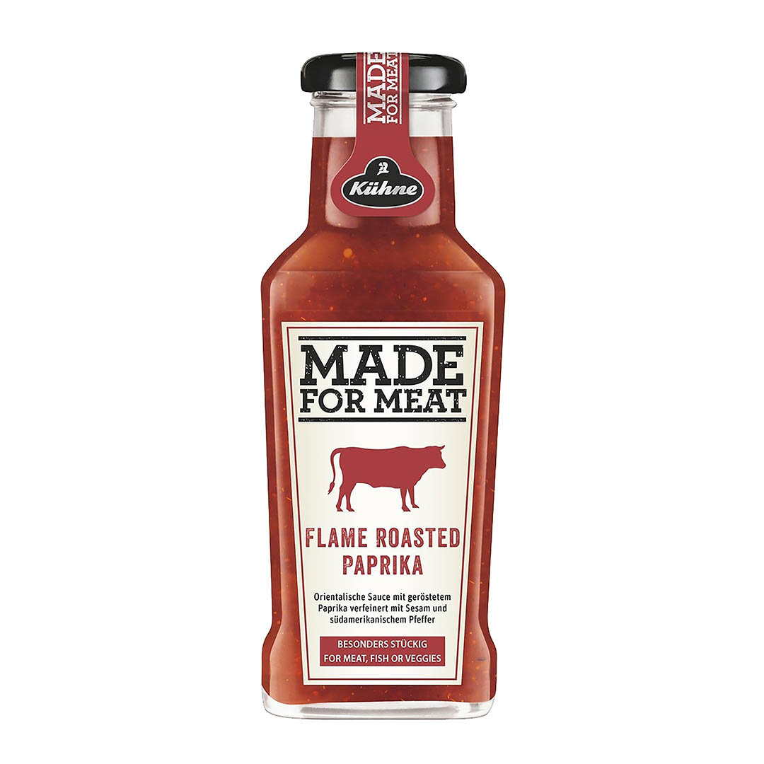 Соус томатный Kuhne Made for Meat Flame roasted paprika с печеной паприкой, 235мл