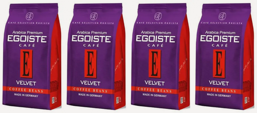 Изображение товара Кофе Egoiste "Velvet", в зернах, арабика, средняя обжарка, 200г х 4шт