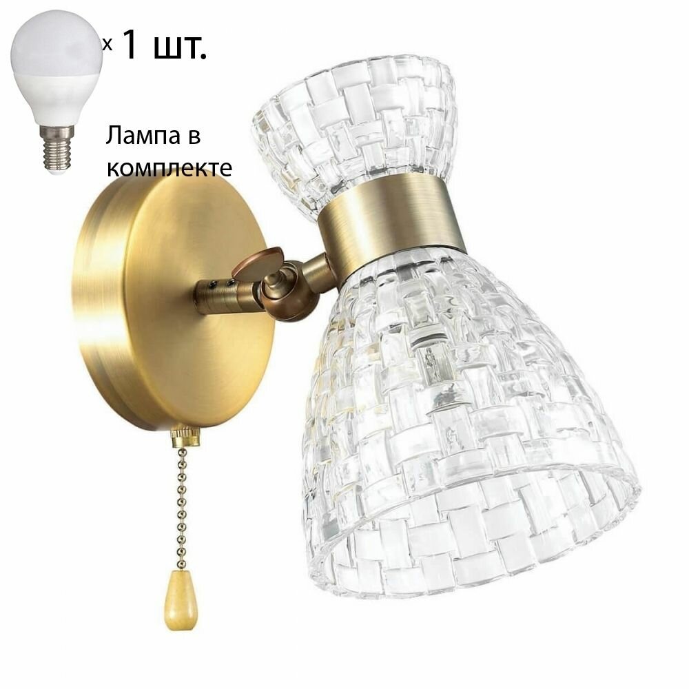 Бра с лампочкой Lumion Jackie 3704/1WLamps E14 P45