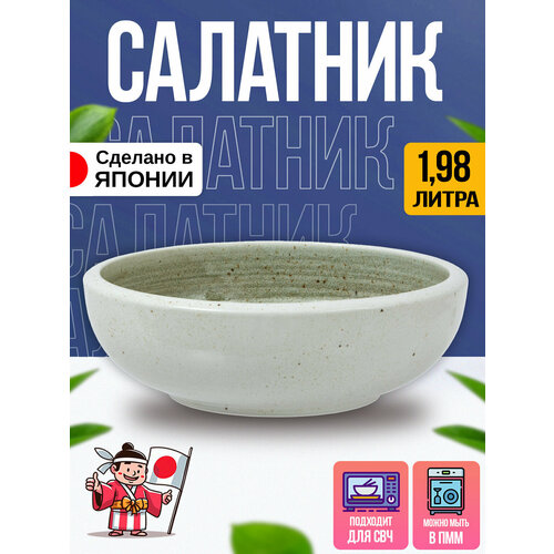 Салатница тарелка глубокая столовая из фарфора Д238х78 см 3033₽