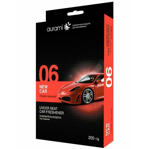 Ароматизатор, освежитель воздуха под сиденье автомобиля Aurami новая машина, гелевый, 200 гр