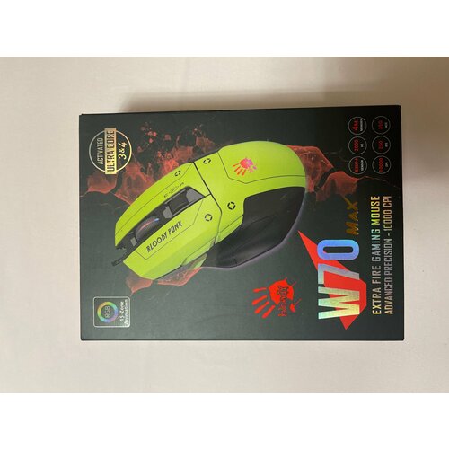 Компьютерная мышь A4Tech Bloody W70 Max Punk желтыйчерный 305000₽