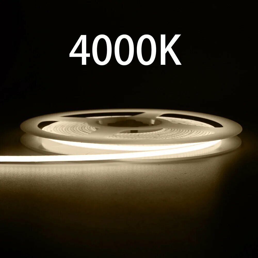 Светодиодная лента HCDH 2.7 мм 480leds/м красная, янтарная, фиолетовая, 3mm width 12V, 3 м, 4000K Natural White