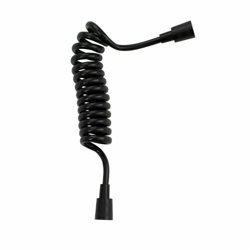 Шланг для биде и душа спиральный черный Potato 520₽