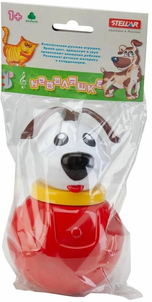 Неваляшка Stellar Пес Дружок малый 25 см - фото №13