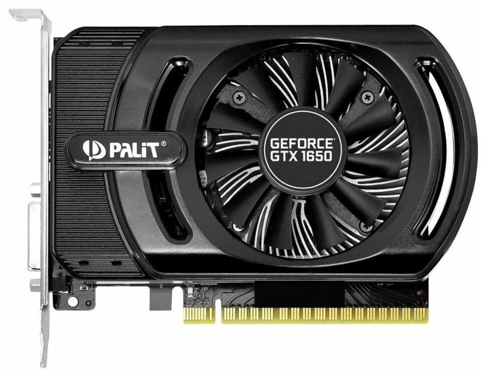 Palit PCI E nVidia GeForce GTX1650 4GB GDDR5 PA GTX1650 STORMX 4G PALIT NE51650006G1 1170F Bulk