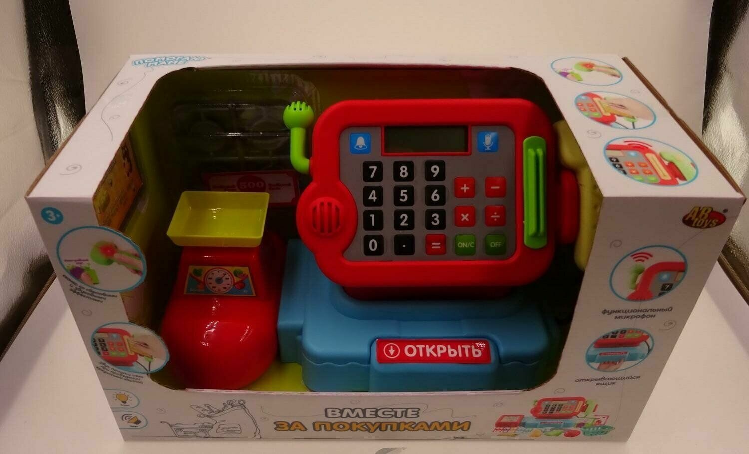 Игровой набор ABtoys Помогаю Маме Касса Вместе за покупками, с весами