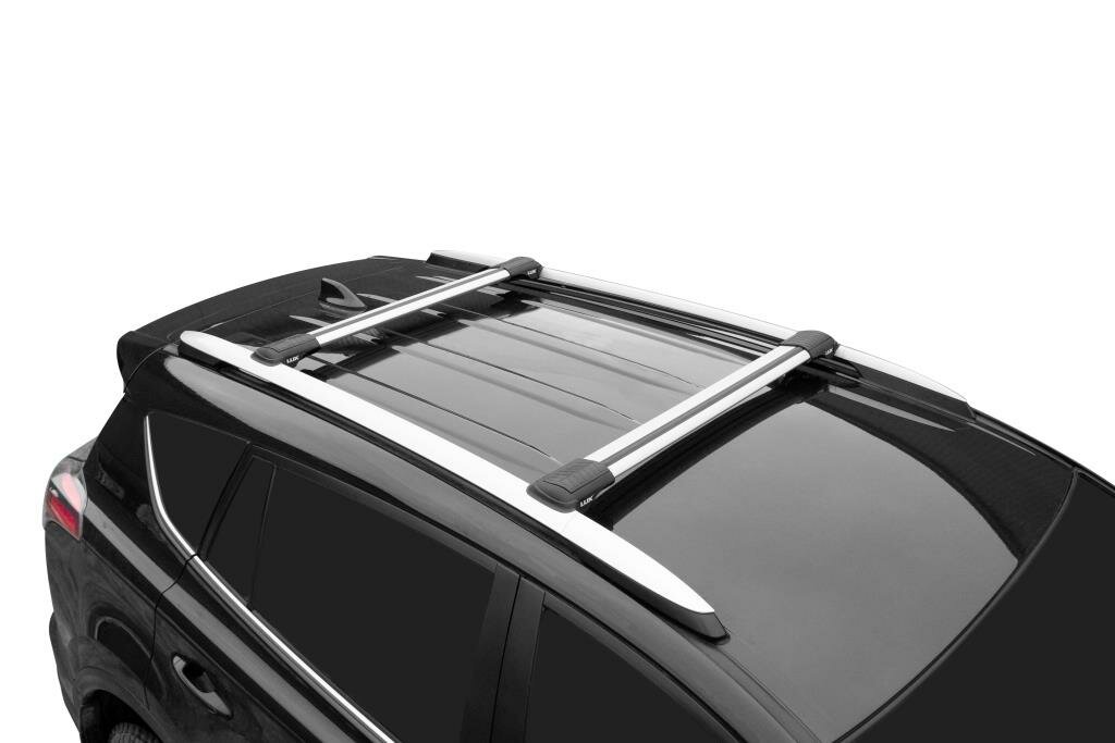 Комплект багажника LUX Hunter L45-R для автомобилей с классическими рейлингами, серебристый