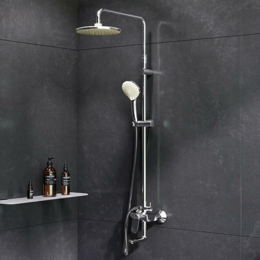 Душевая система хром Am.pm Sunny F0785C900