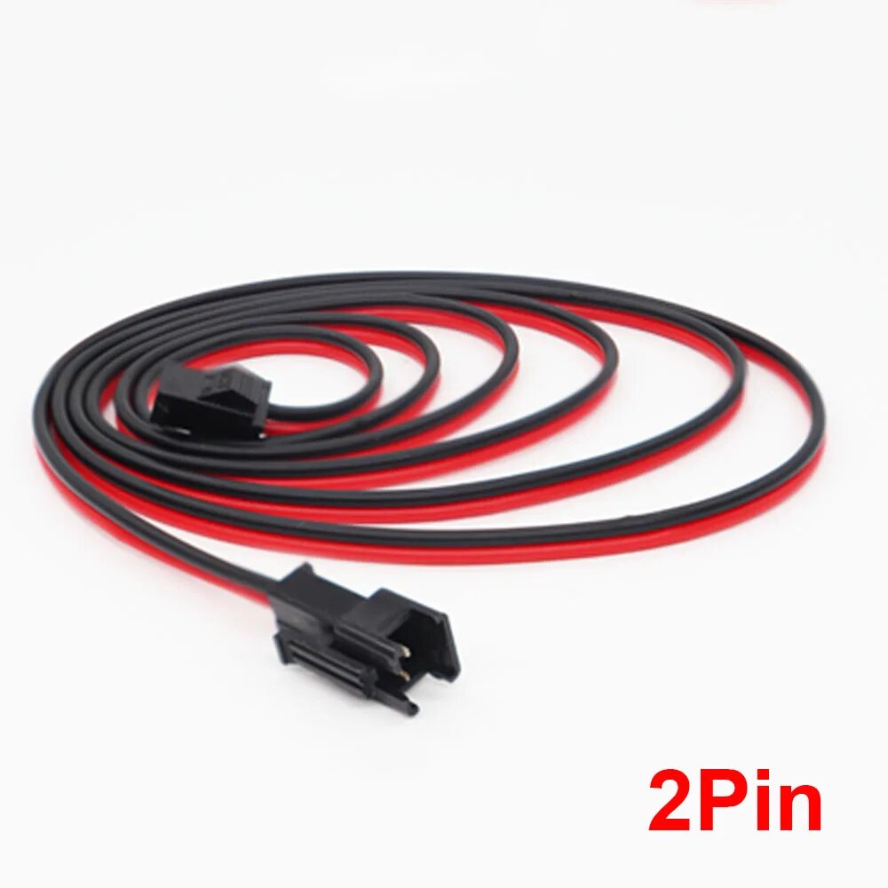 LOAMLIN 2PIN/3PIN/4PIN/5PIN JST светодиодный удлинитель 0,5м/1м/2м, 2PIN, 1M
