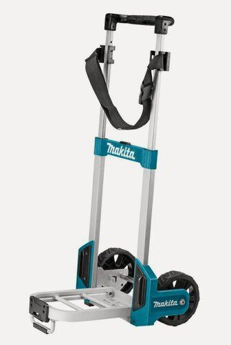 Изображение товара Складная грузовая тележка Makita MakPac Trolley TR00000001, грузоподъёмность 125кг, цвет бирюзовый