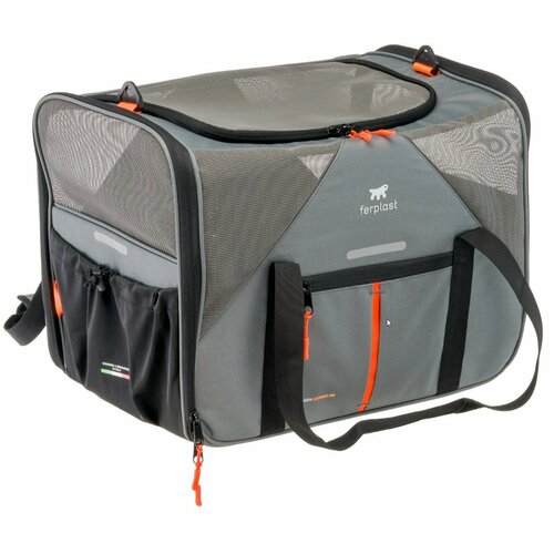 Сумка-переноска для животных Ferplast Voyager Carrier 450, полиэстер, серый, 50*33*37 см