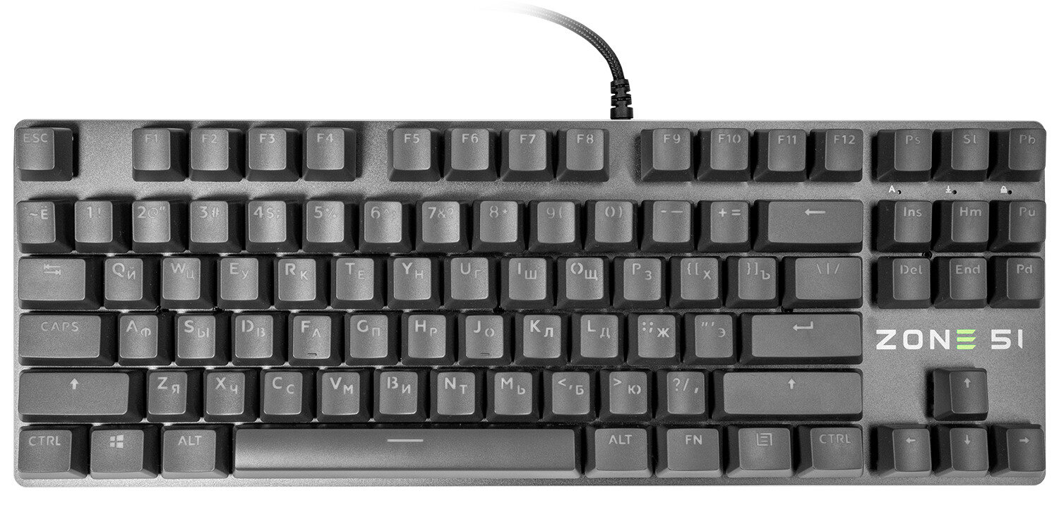 ZONE 51 Adamant TKL, клавиатура игровая
