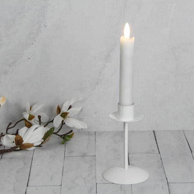 Металлический подсвечник Ингланд 12 см белый Омский Свечной 980320