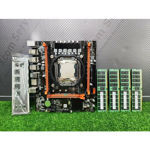 Комплект Материнская плата X99 Intel Xeon E5 2650v4 DDR4 64Gb 9951₽
