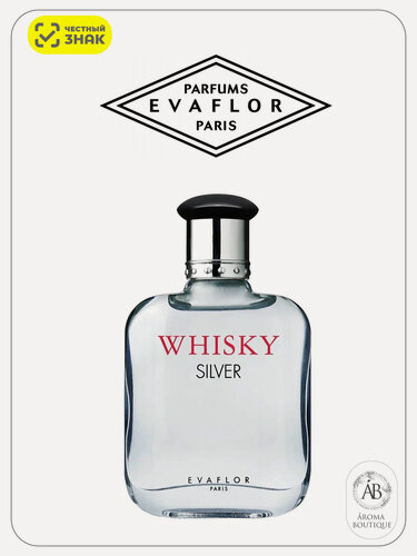 Изображение товара Туалетная вода Evaflor Whisky Silver, Eau De Toilette, мужская 100 мл