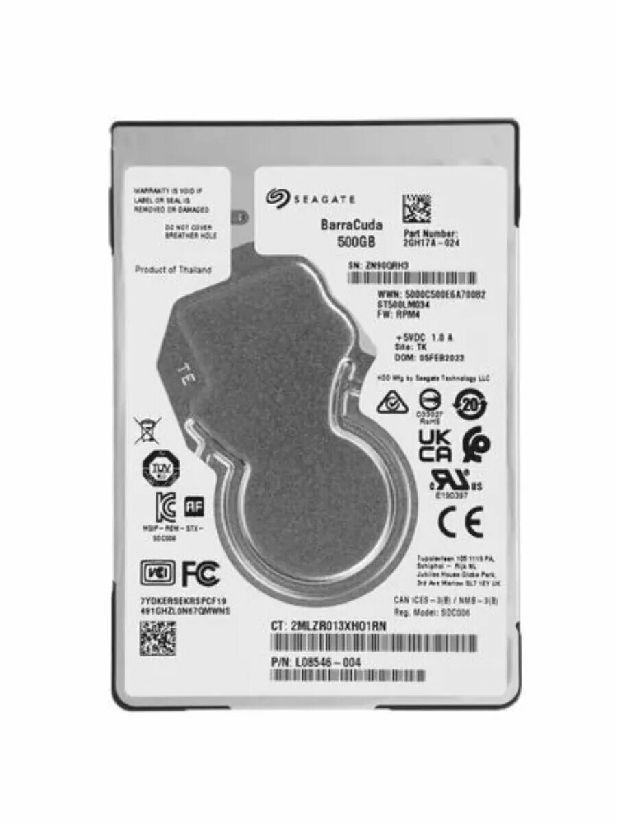 500 ГБ Жесткий диск BarraCuda 7200 ST500LM034 - 7200 об/мин