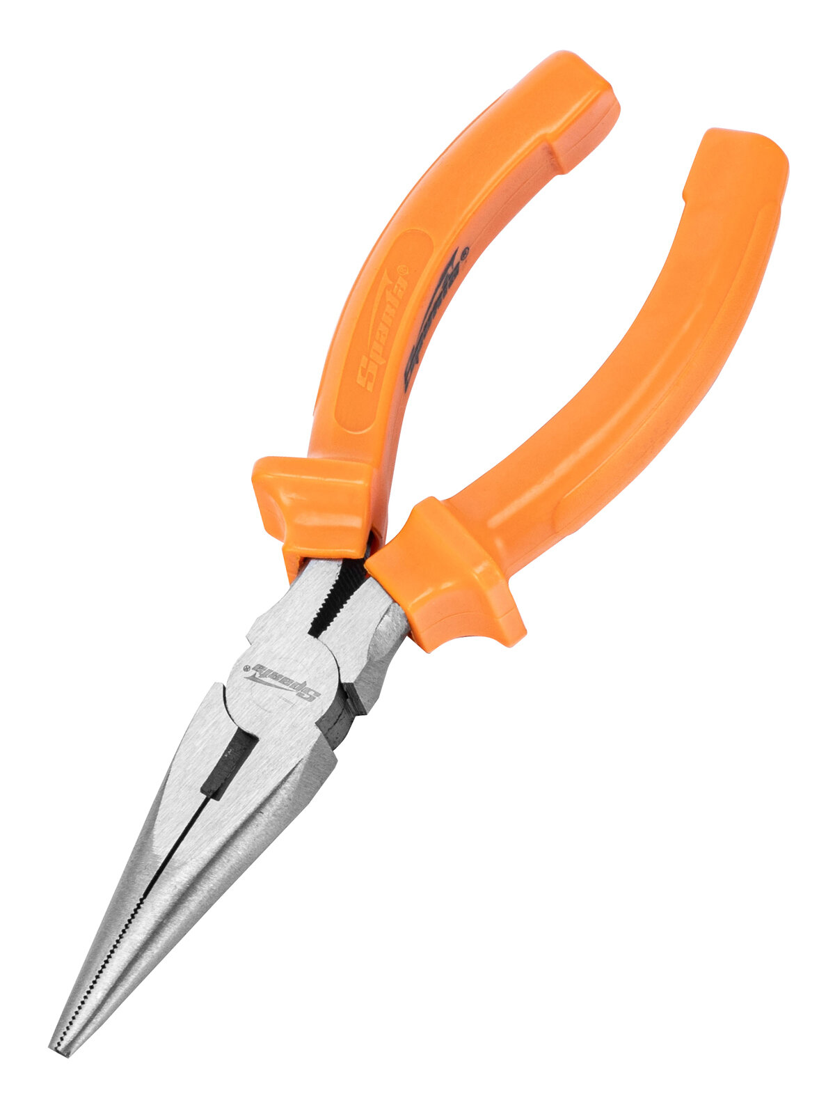 Длинногубцы Sparta Classic 160 мм  прямые шлифованные  пластмассовые рукоятки 17157