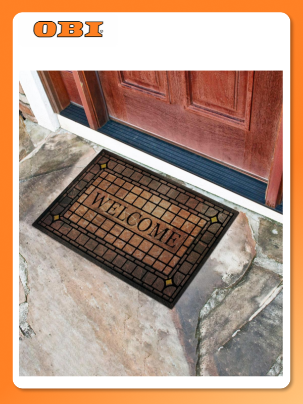 Коврик придверный флок. 45х75 см HCM-04