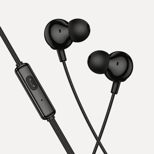 Изображение товара Проводные наушники Hoco M117, гарнитура с микрофоном Type-C, 1.2 метра, черный