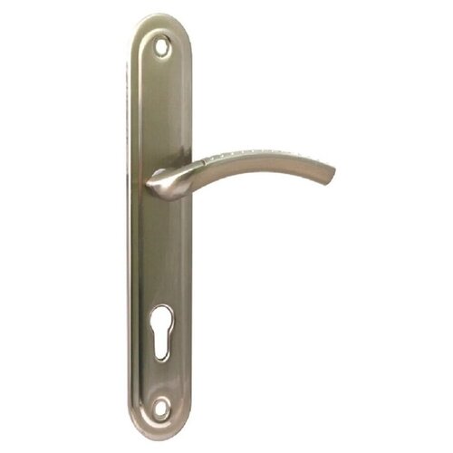 Ручка на планке для входных дверей MAXI Locks 510 XL- 85 мм SN Матовый никель
