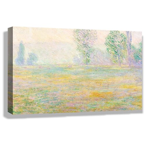 Картина 60x40 см на холсте Клод Моне - Луга в Живерни