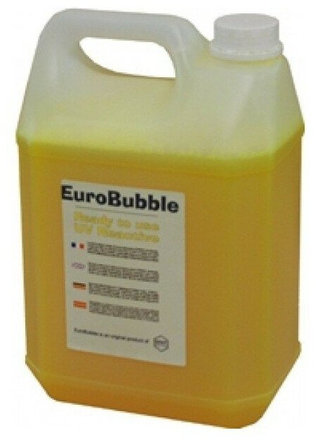 SFAT CAN 5 L- EuroBubble St. Fluo УФ активная жидкость для производства мыльных пузырей, 5 литров