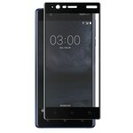 Защитное стекло. Nokia 3. Full Screen. Черный. - изображение