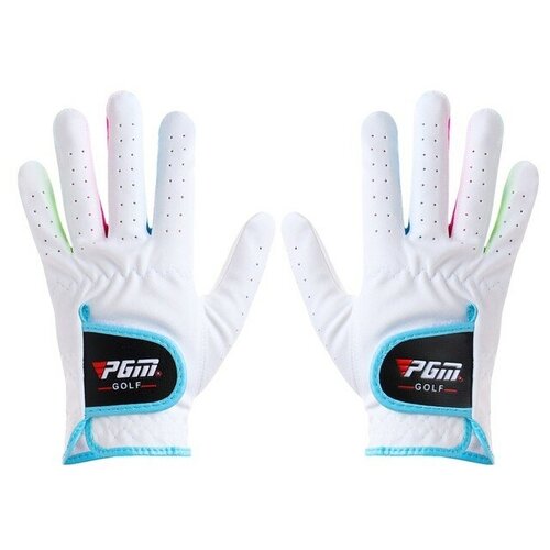 Перчатки для гольфа PGM, детские, пара, противоскользящие, размер 16