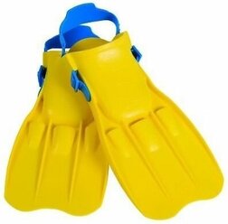 Large Swim Fins Ласты для плавания Большие желтые, размер 41-45